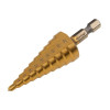 Bluespot HSS 1/4in Hex Shank Step Drill 4-22mm