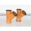 160MM 45&Acirc;&ordm; DOUBLE SOCKET BRANCH 160MM