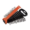 Bahco Combination Spanner Set of 12 Metric Chrome Polish