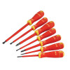 Bahco BAHCOFIT Insulated Screwdriver Set of 7 Slotted / Pozi