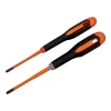 Bahco Insulated ERGO&acirc;&cent; SLIM Combi Screwdriver Twin Pack