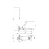 Bahco BH13000 Extra Compact Trolley Jack 3T