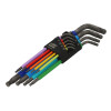 Bahco C1997LM/9P Metric Long Ball End Coloured Hex L-Key Set, 9 Piece