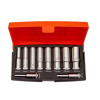Bahco S0810L 1/4in Drive Deep Socket Set of 10 Metric