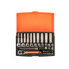 Bahco SL25L Socket Set of 37 Metric 1/4in Deep Drive