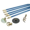 Bailey 1324 Lockfast 3/4in Drain Rod Set 4 Tools