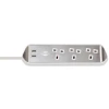 Brennenstuhl estilo Corner Extension Lead 240V 3-Gang 13A White 2m