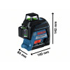 Bosch GLL 3-80 CG Professional 360° Line Laser + BM 1 Professional Universal Mount
