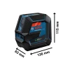 Bosch GCL 2-50 G Professional Combi Laser + Mount