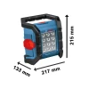 Bosch GLI 18V-1200 C Cordless Mini Jobsite Light 18V Bare Unit