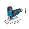 Bosch GST 12V-70 Professional Jigsaw 12V 2 x 2.0Ah Li-ion