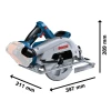 Bosch GKS 18V-68 C Professional BITURBO Circular Saw 18V Bare Unit