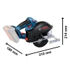 Bosch GKM 18V-50 Professional Metal Circular Saw 18V Bare Unit