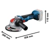 Bosch GWX 18V-10 Professional X-LOCK Angle Grinder 125mm 18V Bare Unit