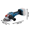 Bosch GWX 18V-15 PSC Professional BITURBO Angle Grinder 125mm 18V Bare Unit