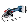 Bosch GWX 18V-7 Professional X-LOCK Angle Grinder 115mm 18V Bare Unit