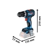 Bosch GSB 18V-90 C Professional Combi Drill 18V Bare Unit