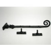 Black Antique Curly Casement Stay 
