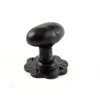 Black Antique Oval Mortice Knob