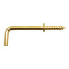 Square Hooks Electro Brass 25mm (Pack of 5)