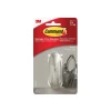 Command Medium Designer Hook, Brushed Nickel Effect