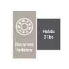 Command Medium Designer Hook, Brushed Nickel Effect