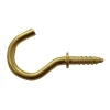 Cup Hooks Electro Brass 25mm