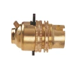Dencon BC Brass 1/2in Switched Lamp Holder