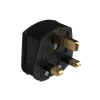 Dencon 3 Pin Rubber Plug 13A Black