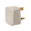 Dencon 3 Pin Rubber Plug 13A White