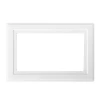 Dencon White Finger Plate 2-Gang