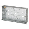 Dencon Metal Back Box 2-Gang 25mm