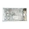 Dencon Metal Back Box 2-Gang 45mm