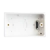 Dencon Pattress Box with Earth 2-Gang 45mm