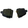 Dencon 2 Pin Rubber Connector Plug 10A Black
