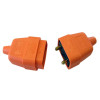 Dencon 2 Pin Rubber Connector Plug 10A Orange