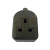 Dencon Trailing Socket 13A 1-Gang Black