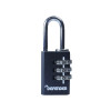 Defender Black Diecast Combination Padlock 20mm
