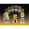 Dewalt D26204K 1/4in Premium Plunge & Fixed Base Combi Router 900 Watt 230 Volt