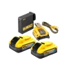 Dewalt DCB094 H2USB-C POWERSTACK&acirc;&cent; Starter Kit 18V 2 x 5.0Ah Li-ion