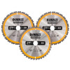 Dewalt Construction Circular Saw Blade 3 Pack 216 x 30mm 2 x 24T 1 x 40T