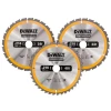 Dewalt Construction Circular Saw Blade 3 Pack 216 x 30mm 2 x 24T 1 x 40T