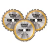 Dewalt DT1963 Construction Circular Saw Blade 3 Pack 250 x 30mm x 24T/48T