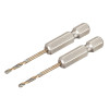Dewalt BLACK&GOLD Hex HSS-G Drill Bits (2) 2.0mm