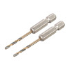 Dewalt BLACK&GOLD Hex HSS-G Drill Bits (2) 2.5mm