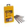 Dewalt ELITE SDS+ Full Head Carbide 4 Cutter Drill Bit Set, 7 Piece