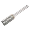 Dormer Solid Carbide Bright Rotary Burr - Cylinder With Endcut 9.6mm x 6mm