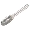 Dormer Solid Carbide Rotary Bright Burr Oval 8mm x 6mm