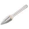Dormer Solid Carbide Rotary Burr Bright Pointed Tree 16mm x 6mm