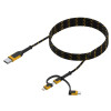 Dewalt Reinforced Braided 3-in-1 Combo Cable 1.8m (6ft)